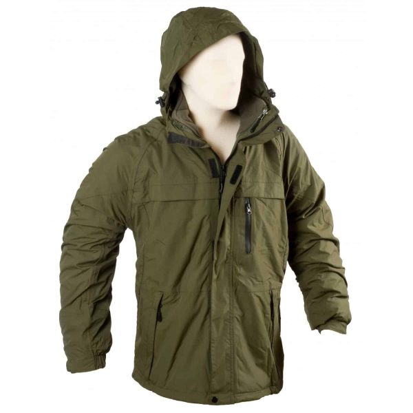 Μπουφάν 3 σε 1 Αδιάβροχο με Επένδυση Fleece Λαδί Armymania   /κωδ.  ARMN-2045153 /