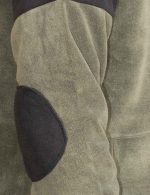 Ανδρική μπλούζα polar fleece Iraklis με φερμουάρ χρώματος χακί-μαύρη IRK-87 - Image 4