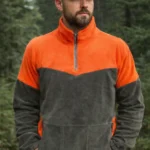 ΜΠΛΟΥΖΑ ΜΕ ΦΕΡΜΟΥΑΡ polar fleece 320gr ΧΑΚΙ ΠΟΡΤΟΚΑΛΙ / κωδ. irk 86