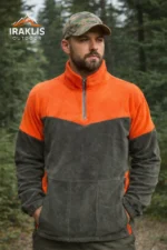 ΜΠΛΟΥΖΑ ΜΕ ΦΕΡΜΟΥΑΡ polar fleece 320gr ΧΑΚΙ ΠΟΡΤΟΚΑΛΙ / κωδ. irk 86