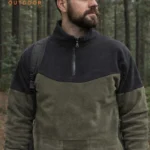 ΜΠΛΟΥΖΑ ΜΕ ΦΕΡΜΟΥΑΡ polar fleece 320gr ΧΑΚΙ ΜΑΥΡΟ κωδ. irk 87