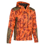 ΖΑΚΕΤΑ soft shell ΜΕ ΚΟΥΚΟΥΛΑ verney carron blouson zippen wolf orange snake blaze κωδ. vern 2