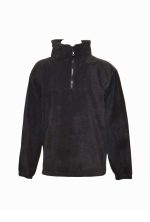 ΜΠΛΟΥΖΑ POLAR FLEECE 350gr ΜΑΥΡΗ ANTI-BOULOCHE ΜΕ ΦΕΡΜΟΥΑΡ   / κωδ  IRK-177 /