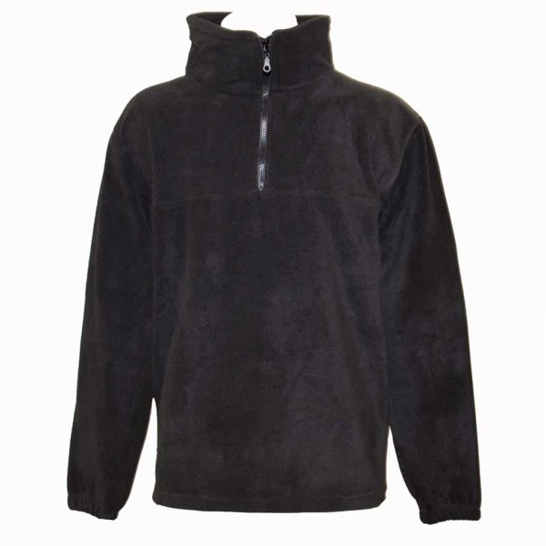 ΜΠΛΟΥΖΑ POLAR FLEECE 350gr ΜΑΥΡΗ ANTI-BOULOCHE ΜΕ ΦΕΡΜΟΥΑΡ   / κωδ  IRK-177 /