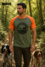 ΜΠΛΟΥΖΑΚΙ t shirt ΔΙΧΡΩΜΟ ΧΑΚΙ ΠΟΡΤΟΚΑΛΙ /ΑΓΡΙΟΓΟΥΡΟΥΝΟ κωδ. irk 202