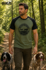 ΜΠΛΟΥΖΑΚΙ t shirt ΔΙΧΡΩΜΟ ΧΑΚΙ ΜΑΥΡΟ / ΜΠΕΚΑΤΣΑ κωδ. irk 166