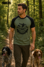 ΜΠΛΟΥΖΑΚΙ t shirt ΔΙΧΡΩΜΟ ΧΑΚΙ ΜΑΥΡΟ / ΜΠΕΚΑΤΣΑ κωδ. irk 166