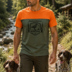 ΜΠΛΟΥΖΑΚΙ t shirt ΔΙΧΡΩΜΟ ΧΑΚΙ ΠΟΡΤΟΚΑΛΙ /ΑΓΡΙΟΓΟΥΡΟΥΝΟ κωδ. irk 124