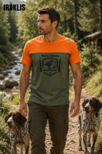 ΜΠΛΟΥΖΑΚΙ t shirt ΔΙΧΡΩΜΟ ΧΑΚΙ ΠΟΡΤΟΚΑΛΙ /ΑΓΡΙΟΓΟΥΡΟΥΝΟ κωδ. irk 124