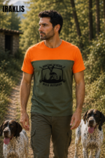 ΜΠΛΟΥΖΑΚΙ t shirt ΔΙΧΡΩΜΟ ΧΑΚΙ ΠΟΡΤΟΚΑΛΙ /ΑΓΡΙΟΓΟΥΡΟΥΝΟ κωδ. irk 124
