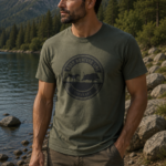 Μπλουζακι t shirt χακί αγριογούρουνο / κωδ. irk 249