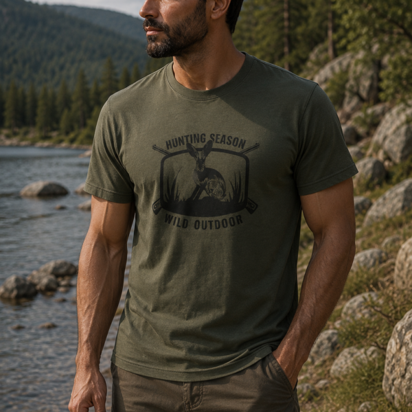 Μπλουζακι t shirt χακι λαγος / κωδ. irk 248