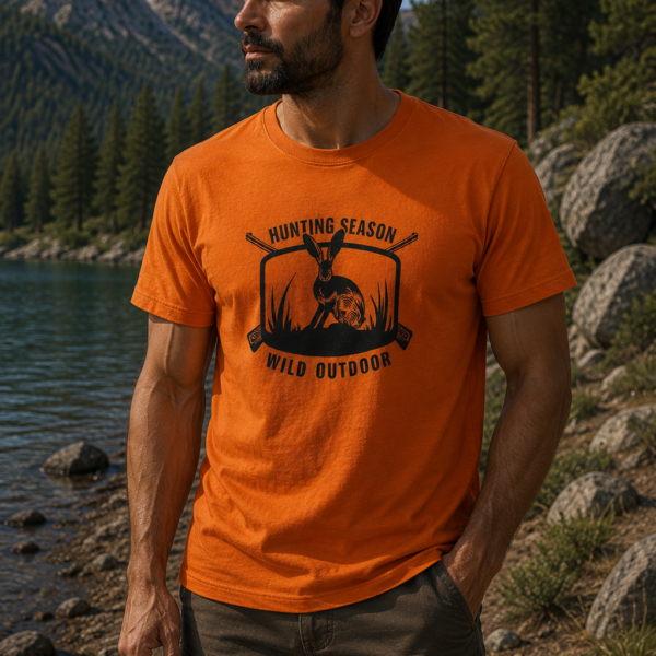 Μπλουζακι t shirt πορτοκαλι λαγός / κωδ. irk 250