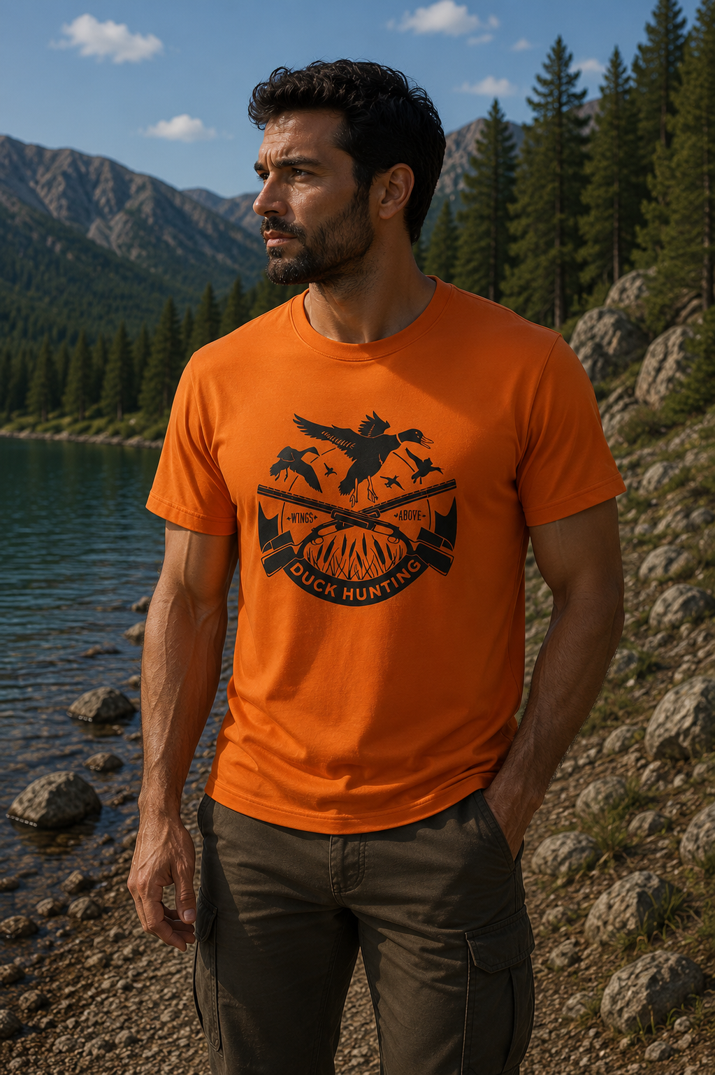 Μπλουζάκι t shirt Πορτοκαλί “Πάπια” | irk 246 Μπλουζάκι t shirt Πορτοκαλί “Πάπια” | irk 246