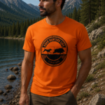 Μπλουζακι t shirt πορτοκαλι αγριογουρουνο / κωδ. irk 245