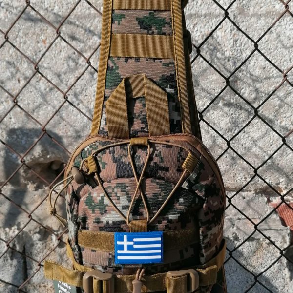 Τσαντάκι στήθους Tactical 7 lt digital green camo με usb / κωδ. IRK-274