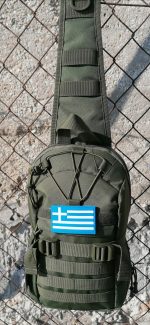 Τσαντάκι στήθους Tactical 7 lt χακι με usb / κωδ. IRK-274