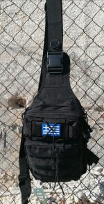 Τσαντάκι στήθους Tactical 12 lt μαυρο με usb / κωδ. IRK-272