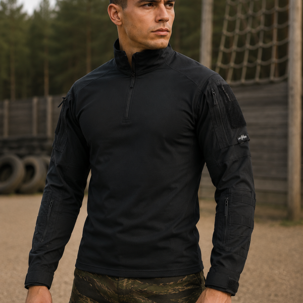 Μπλουζα Επιχειρησιακή dry tech combat shirt Μαυρη / κωδ. irk 287 (slim γραμμη)