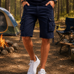 Βερμούδα cargo ανδρικη μπλε navy κωδ mb002navy