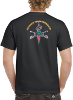 T-shirt Ελλήνικου στρατού Μαύρο   (Δυνάμεις Τεθωρακισμένων Τ7651) τυπωμένο. κωδ. IRK-384