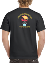 T-shirt Ελλήνικου στρατού Μαύρο (Δυνάμεις Πεζοναυτών Τ7652) τυπωμένο. κωδ. IRK-381