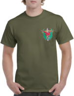 T-shirt Ελλήνικου στρατού Χακί (Ο Τολμών Νικά τυπωμένο Τ7655)  κωδ. IRK-374 - Image 2