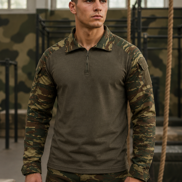 Μπλουζα Επιχειρησιακή combat shirt Ελληνικής παραλλαγης κωδ. mrk 68 (slim γραμμη)