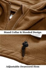 Ζακέτα Coyote/Μπέζ Tactical Polar Fleece Mε Κουκούλα  κωδ. ESDY-1 - Image 3
