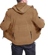 Ζακέτα Coyote/Μπέζ Tactical Polar Fleece Mε Κουκούλα  κωδ. ESDY-1 - Image 2