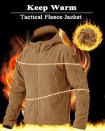Ζακέτα Coyote/Μπέζ Tactical Polar Fleece Mε Κουκούλα  κωδ. ESDY-1 - Image 4