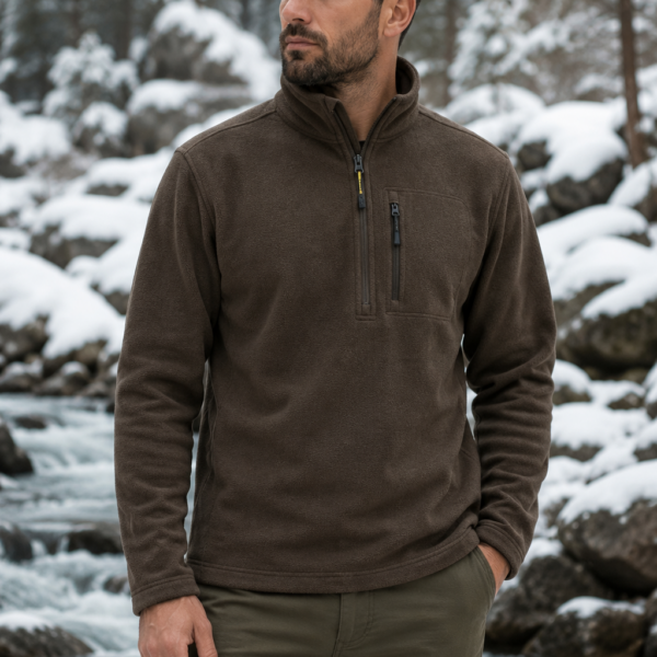 Μπλούζα fleece χακί με microfleece antipilling και βάρος 180 gr/m² κωδ. tox 063