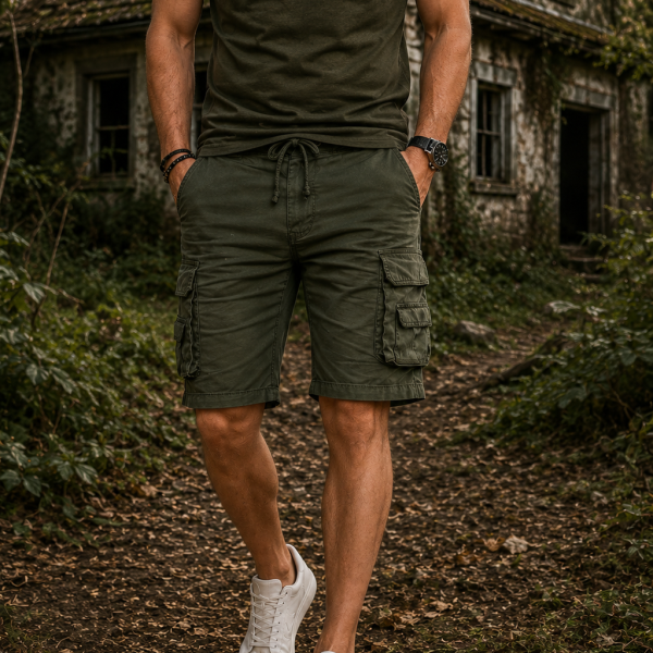 Ανδρικη dsplay Βερμουδα cargo yl17867khaki