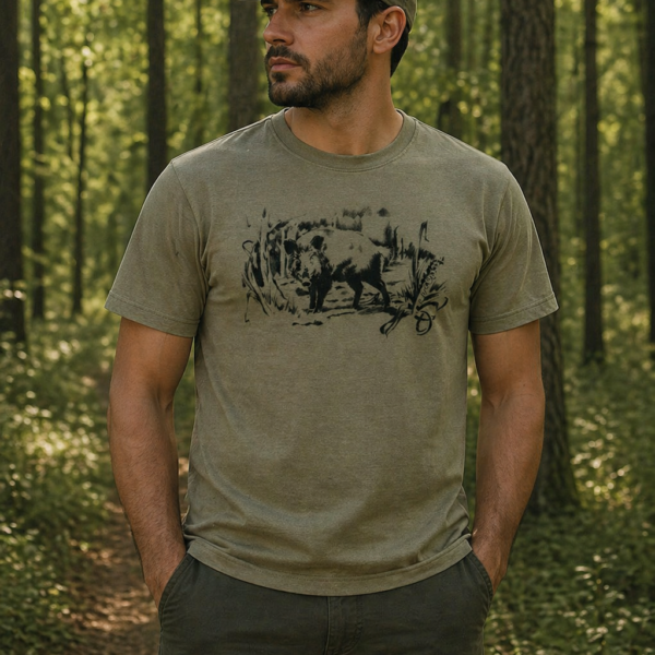 toxotis t shirt Κοντομάνικη Μπλούζα αγριογούρουνο active wear κωδ. tox 05gp