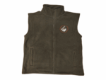 Γιλέκο Κυνηγιού fleece Χακί με Κέντημα Λαγός κωδ. irk 450