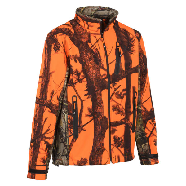 softshell ghost orange camo hunting jacket κωδ. perc 15122