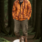Ζακέτα fleece “iraklis” – orange camo (200g) irk 461